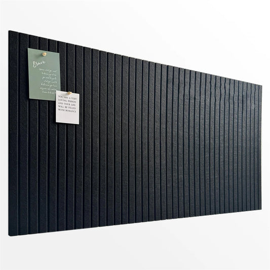 Black Felt Wall Board Tiles 6pcs-30cm